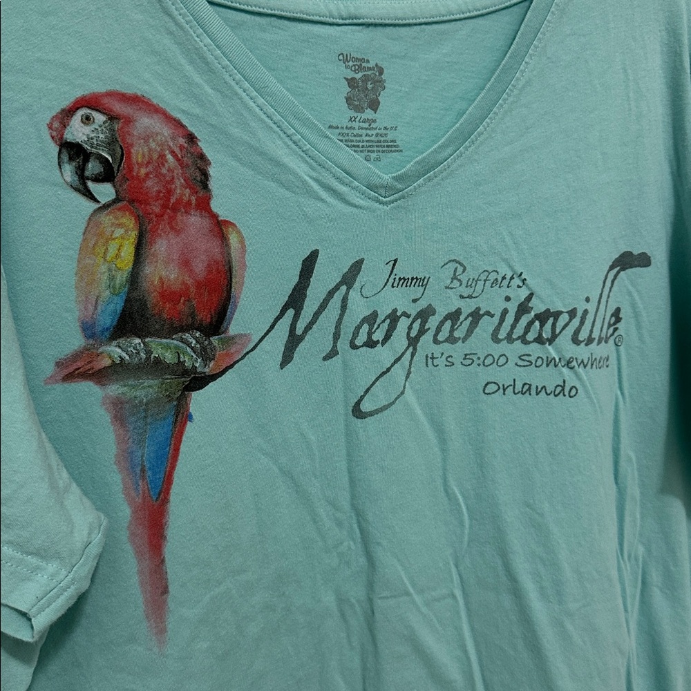 Margaritaville Parrot Graphic T-Shirt Size XXL - Picture 3 of 4